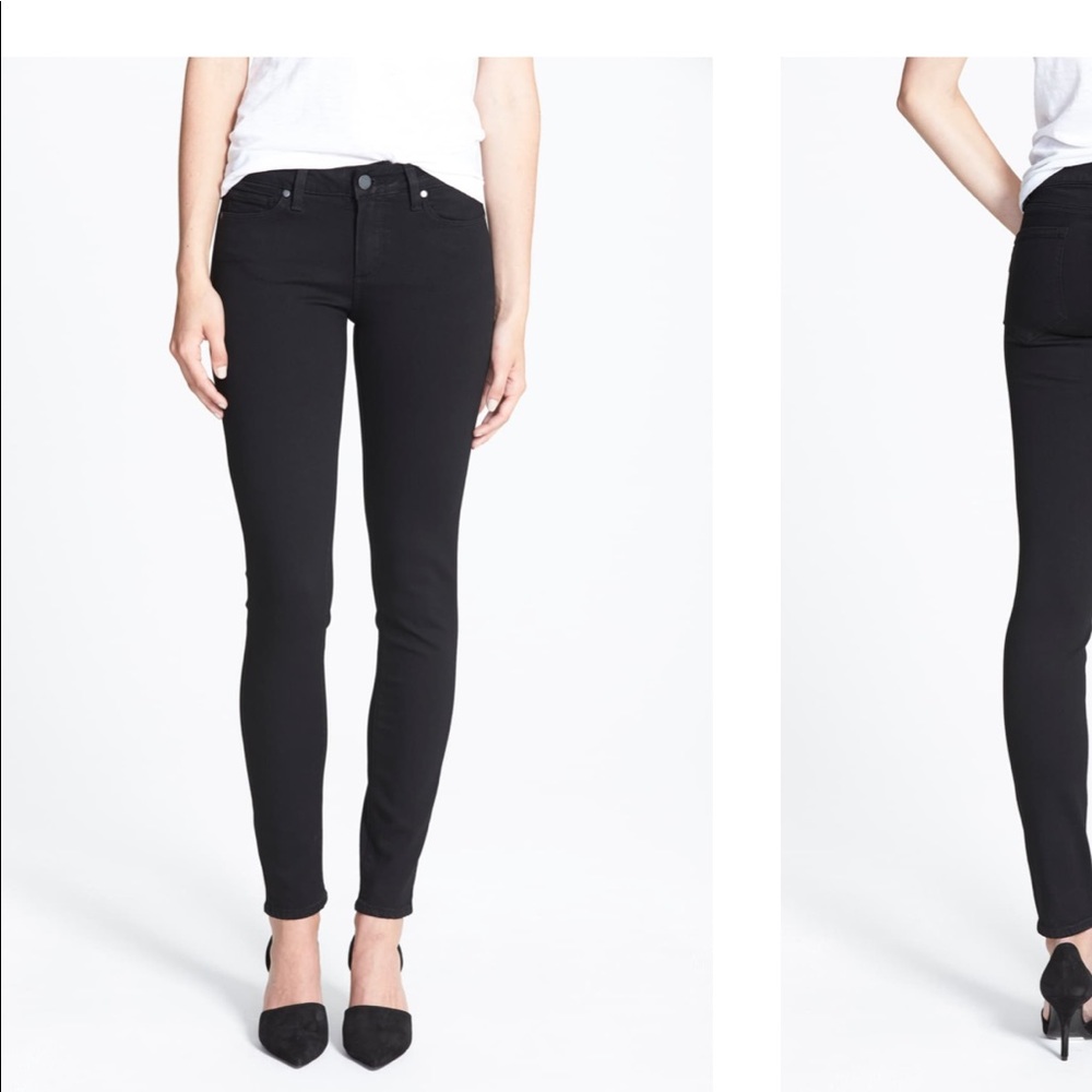 PAIGE Verdugo Ultra Skinny Black Jeans